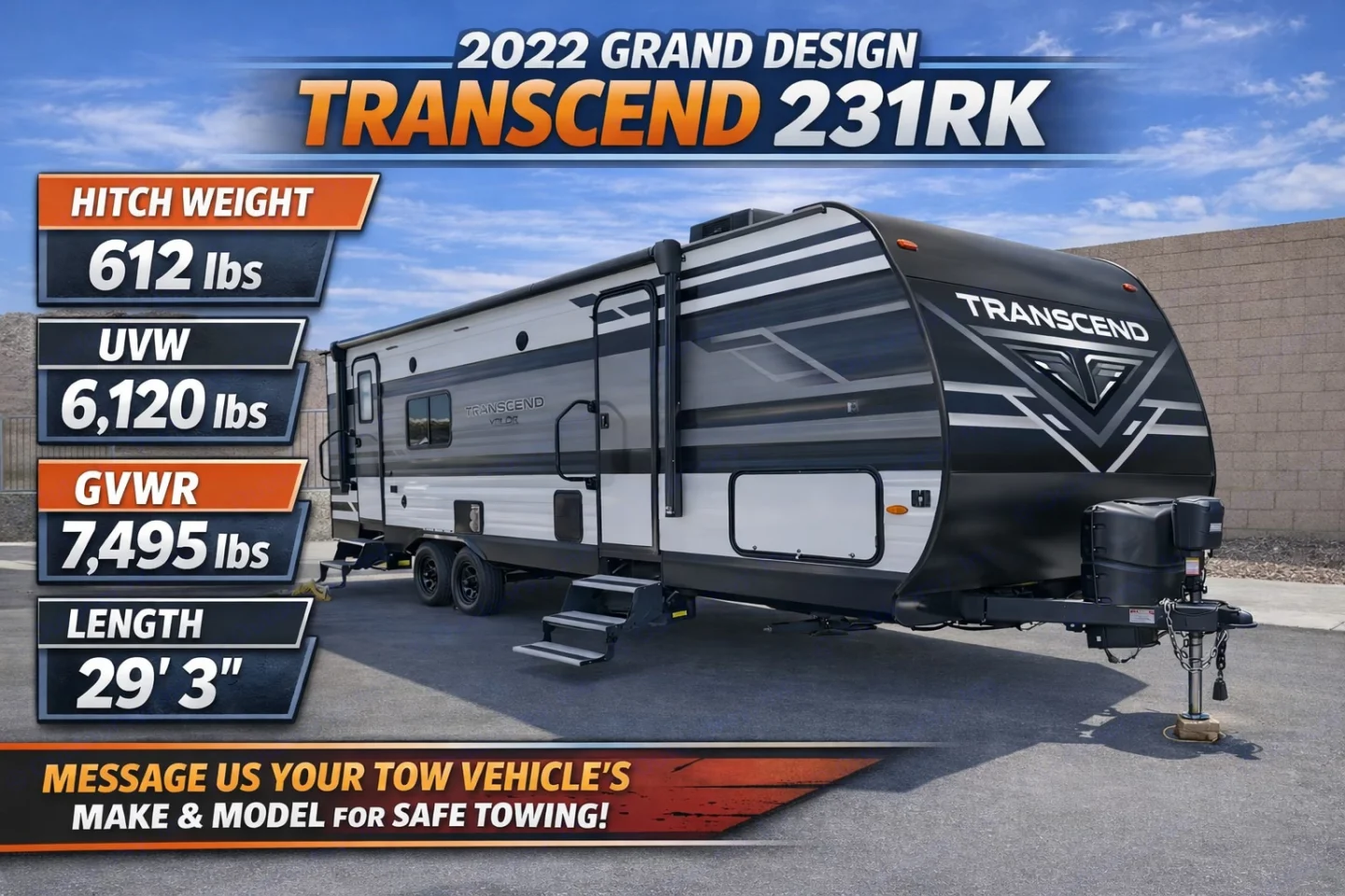 2022 Grand Design Transcend 231RK