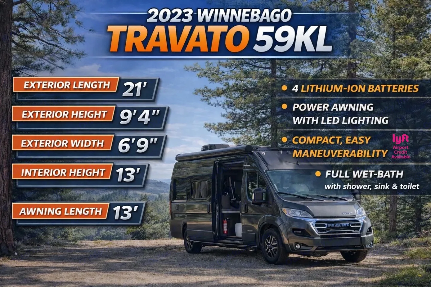 2023 Winnebago Travato 59KL